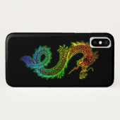 カラフルで白熱［赤熱］光を放つなドラゴン Case-Mate iPhoneケース (裏面(横))