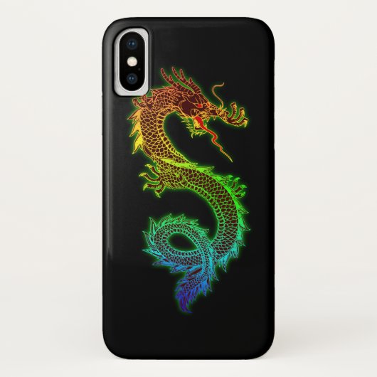 カラフルで白熱［赤熱］光を放つなドラゴン Case-Mate iPhoneケース (裏面)
