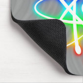 カラフルで白熱［赤熱］光を放つな原子- mousepad マウスパッド (コーナー)