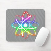 カラフルで白熱［赤熱］光を放つな原子- mousepad マウスパッド (マウス)