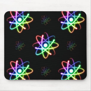 カラフルで白熱［赤熱］光を放つな原子- mousepad マウスパッド