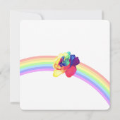 カラフルで素晴らしいサプライズパーティー 招待状 (裏面)