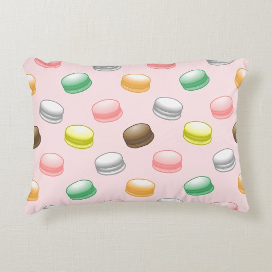カラフルで美しいマカロン アクセントクッション (正面)