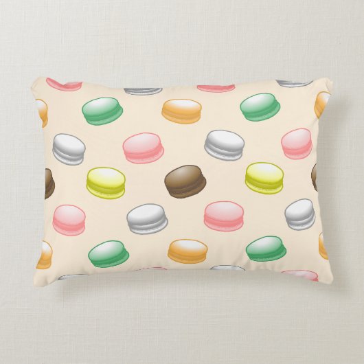 カラフルで美しいマカロン アクセントクッション (正面)