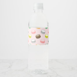 カラフルで美しいマカロン ペットボトルラベル