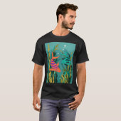 カラフルで美しい魚 Tシャツ (正面フル)