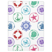 カラフルで航海のなパターン クリップボード (裏面)