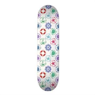 カラフルで航海のなパターン スケートボード