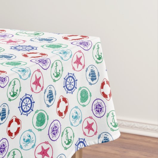 カラフルで航海のなパターン テーブルクロス (インサイチュ)