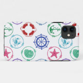 カラフルで航海のなパターン Case-Mate iPhoneケース (裏面(横))