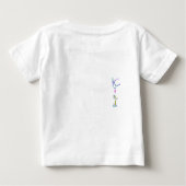 カラフルで芸術的なKINDのタイポグラフィー 励ましの言葉 ベビーTシャツ (裏面)
