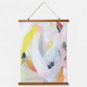 カラフルで表現力豊かな抽象画アート 吊り下げ型タペストリー (正面)