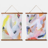 カラフルで表現力豊かな抽象画アート