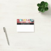 カラフルで赤い《写真》ぼけ味 ポストイット (オフィス)