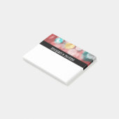 カラフルで赤い《写真》ぼけ味 ポストイット (アングル)