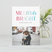 カラフルで陽気なホリデーカード シーズンカード (スタンド正面)