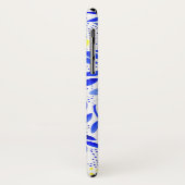 カラフルで青い花の水彩画の電話カバー Case-Mate iPhoneケース (裏面/左)