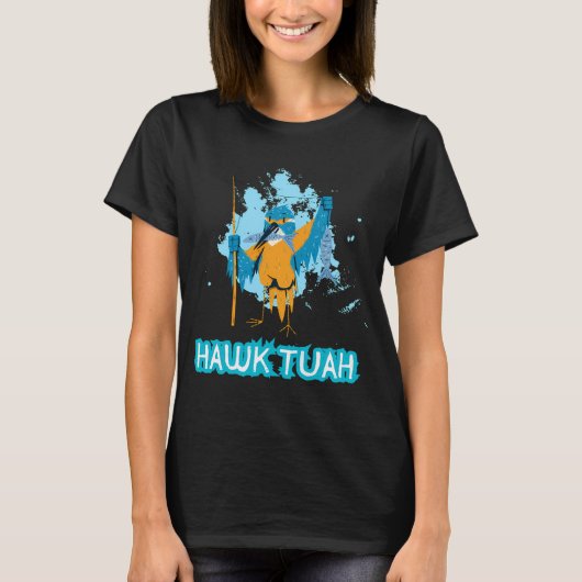 カラフルで面白いタコ Tシャツ (正面)