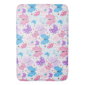 カラフルで飛んでいるな蝶 バスマット (正面縦)