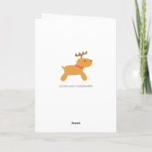 カラフルで、かわいく、メリーで明るいクリスマス シーズンカード (裏面)