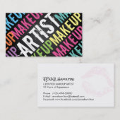 カラフルで、はっきりしたなMUAの名刺 名刺 (正面/裏面)
