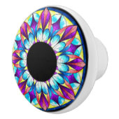 カラフルで、ユニークなパターンが付いている陶磁器のノブ セラミックノブ (右)