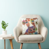 カラフルで、予測できない牛 クッション (椅子)