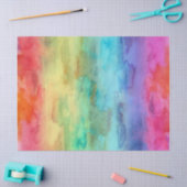 カラフルで、明るい虹 薄葉紙 (クラフト)