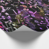 カラフルで、熱狂するな音楽ノートの包装紙 ラッピングペーパー (角)