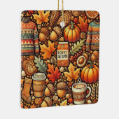 カラフルとかわいらし秋 セラミックオーナメント (右)