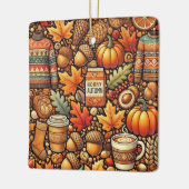 カラフルとかわいらし秋 セラミックオーナメント (左)