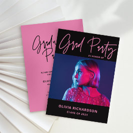 カラフルとはっきりした | Photo Class of 2023 Gradパーティー 招待状