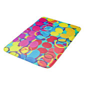 カラフルとシックスタイリッシュスペクトラムパターン バスマット (アングル)