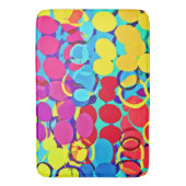 カラフルとシックスタイリッシュスペクトラムパターン バスマット (正面縦)