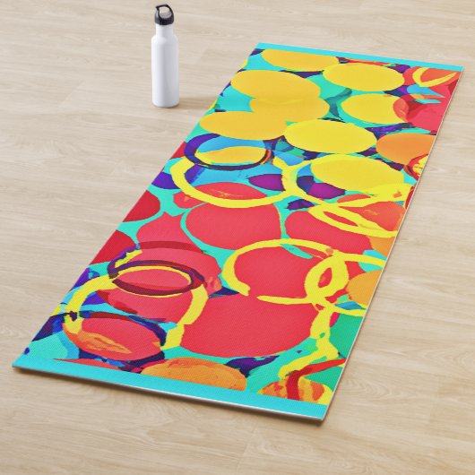カラフルとシックスタイリッシュスペクトラムパターン ヨガマット (インサイチュ)