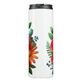 カラフルとリラックスの花は熱タンブラー タンブラー (裏面)