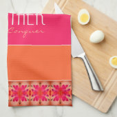 カラフルと感動的 キッチンタオル (四つ折り)