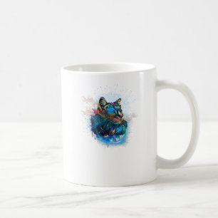 カラフルと抽象芸術背景 コーヒーマグカップ