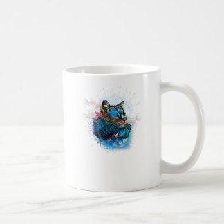 カラフルと抽象芸術背景 コーヒーマグカップ