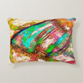 カラフルと素朴、ざらざら アクセントクッション (正面)