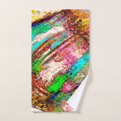 カラフルと素朴、ざらざら バスタオルセット (ハンドタオル)