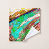 カラフルと素朴、ざらざら バスタオルセット (ウォッシュタオル)