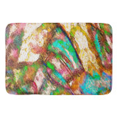 カラフルと素朴、ざらざら バスマット (正面)
