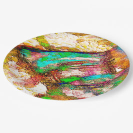 カラフルと素朴、ざらざら ペーパープレート