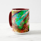 カラフルと素朴、ざらざら マグカップ (正面左)