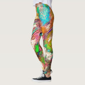 カラフルと素朴、ざらざら レギンス (左)