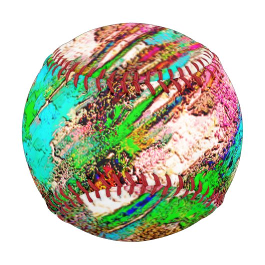 カラフルと素朴、ざらざら 野球ボール (正面)
