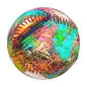 カラフルと素朴、ざらざら 野球ボール (正面左)