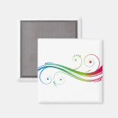 カラフルなうずまき マグネット (正面/裏面)