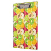 カラフルなおもしろいのフルーツパターン クリップボード (左)